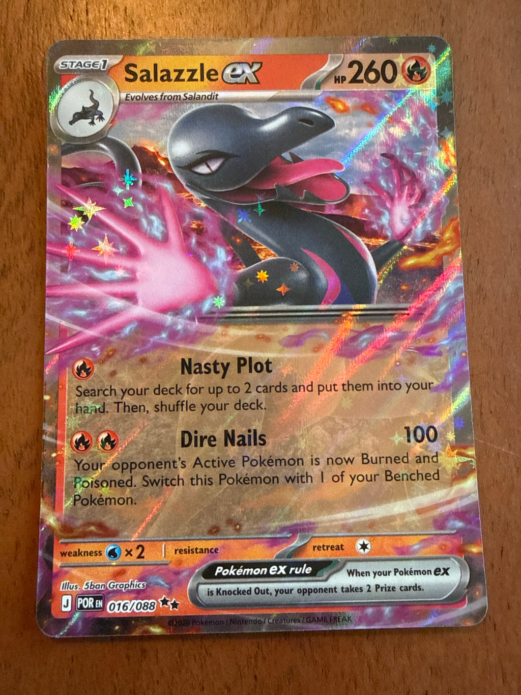 Salazzle ex - Perfect Order 016/088 - Holofoil - Near Mint