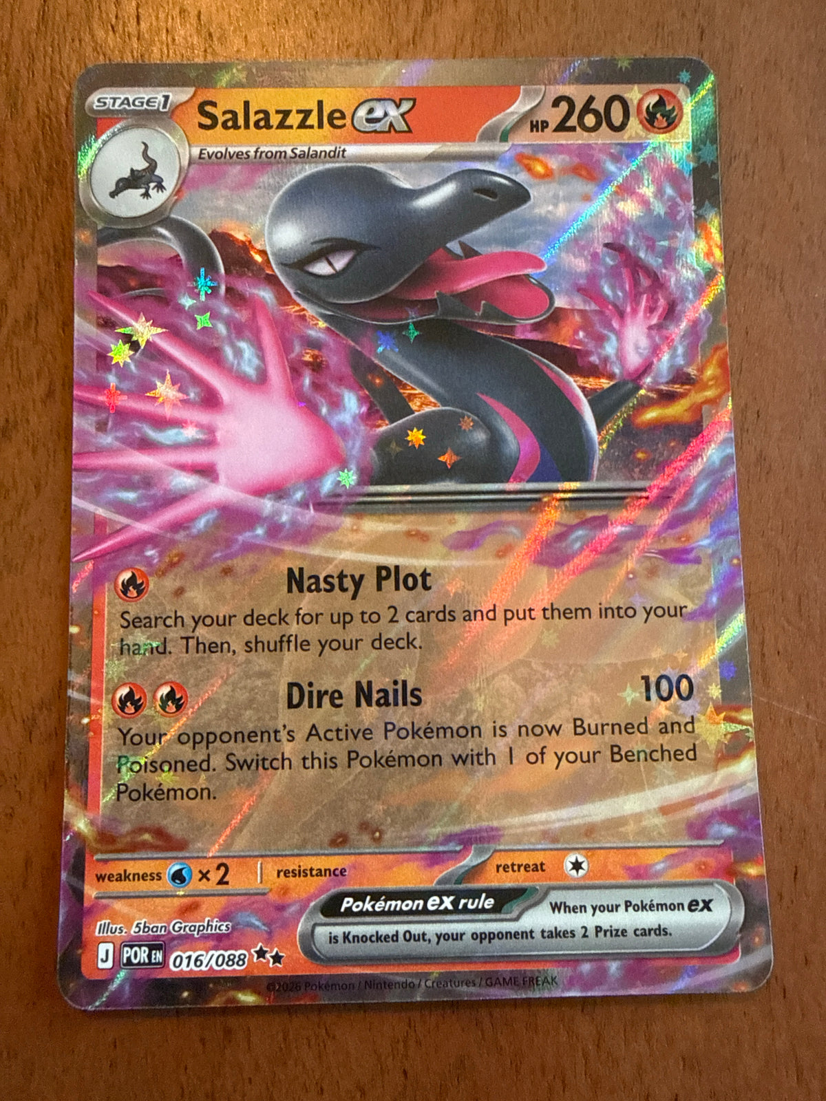 Salazzle ex - Perfect Order 016/088 - Holofoil - Near Mint