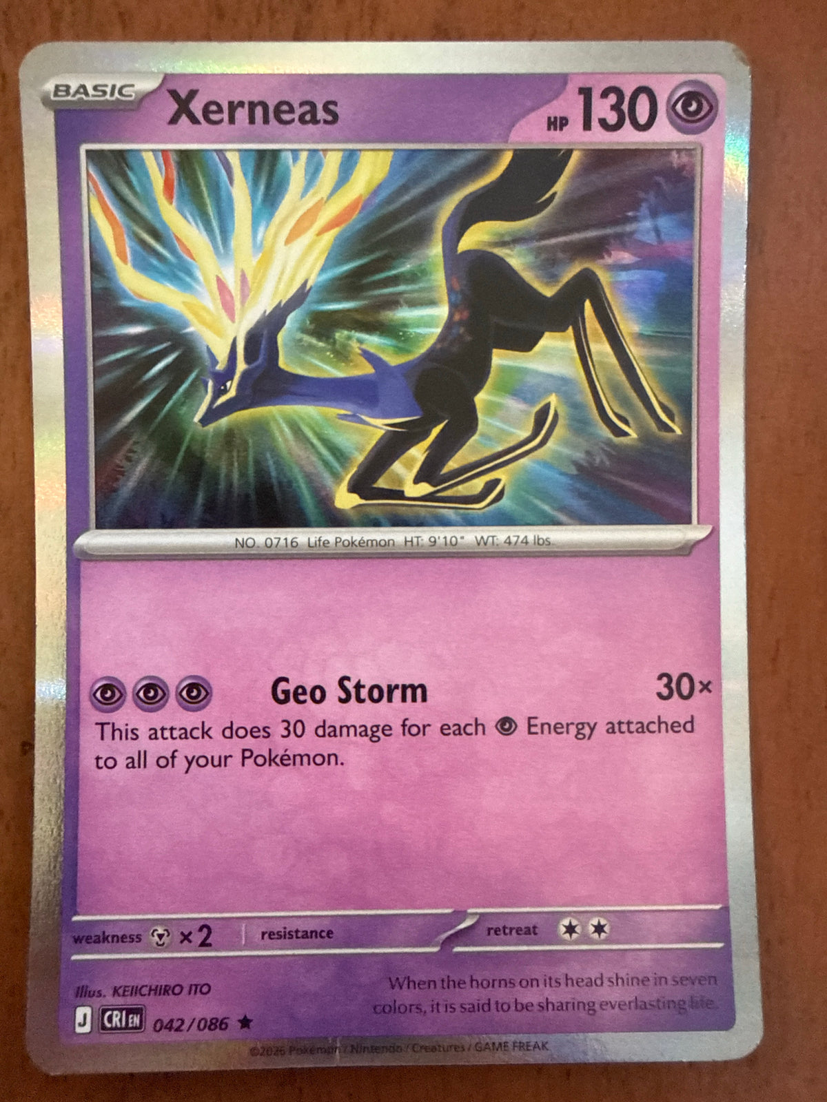 Xerneas - Chaos Rising - 042/086 - Near Mint