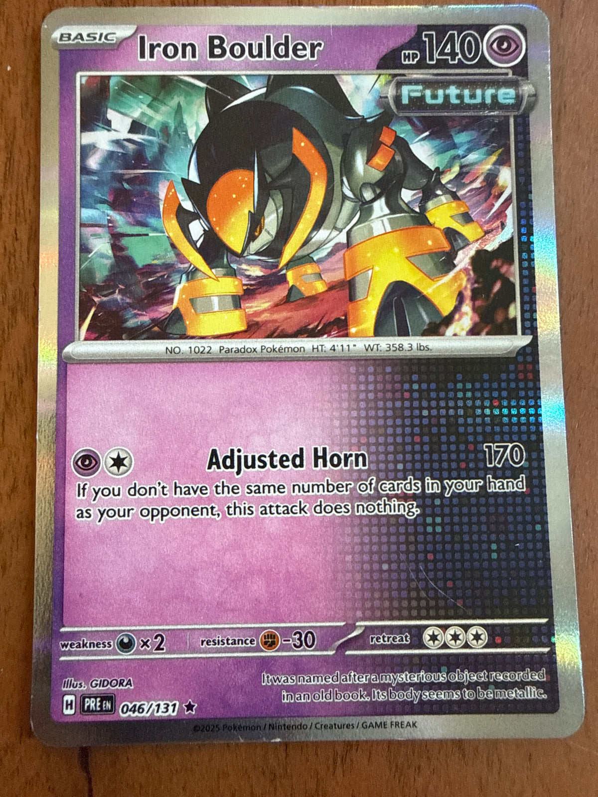 Iron Boulder - Prismatic Evolutions - 046/131 - Lightly Played