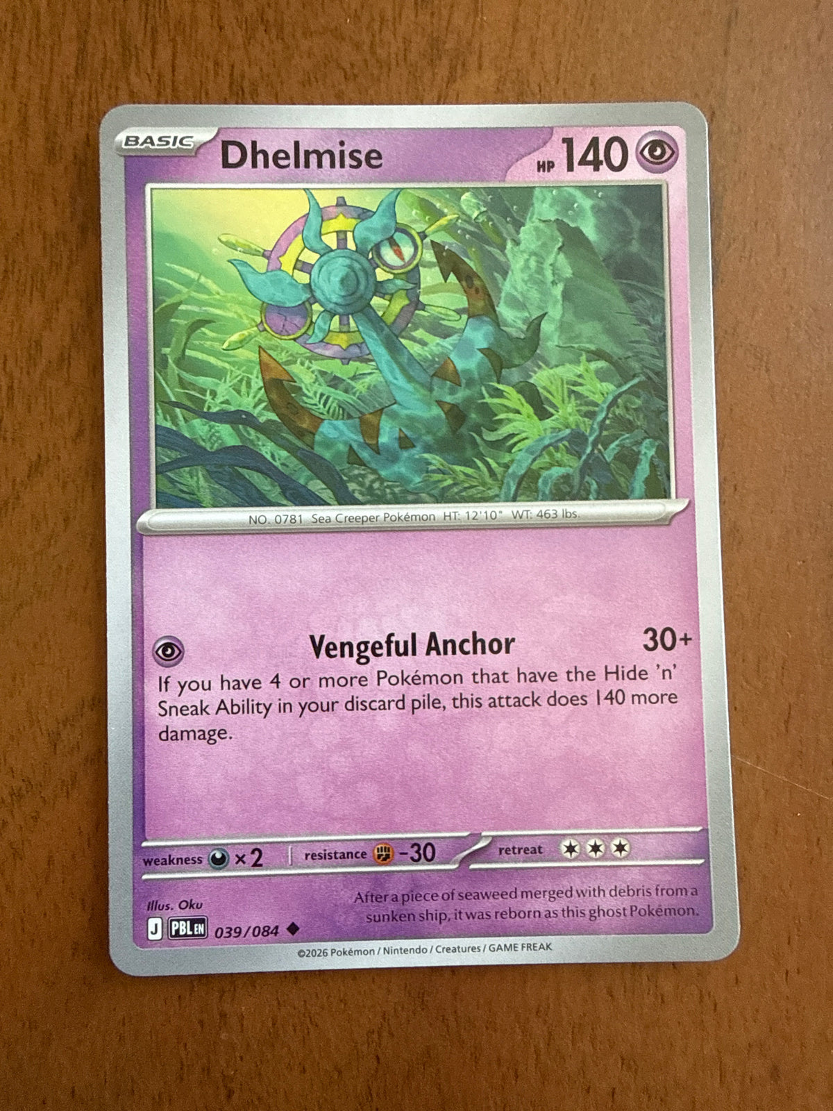 Dhelmise - Pitch Black - 039/084 - Near Mint