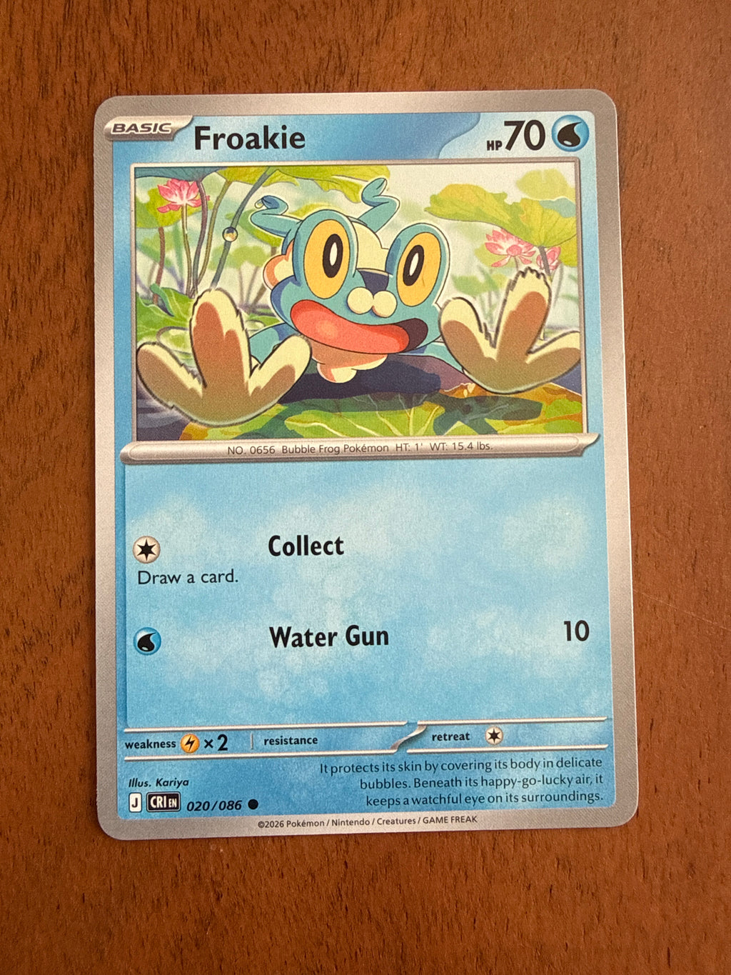Froakie - Chaos Rising - 020/086 - Near Mint