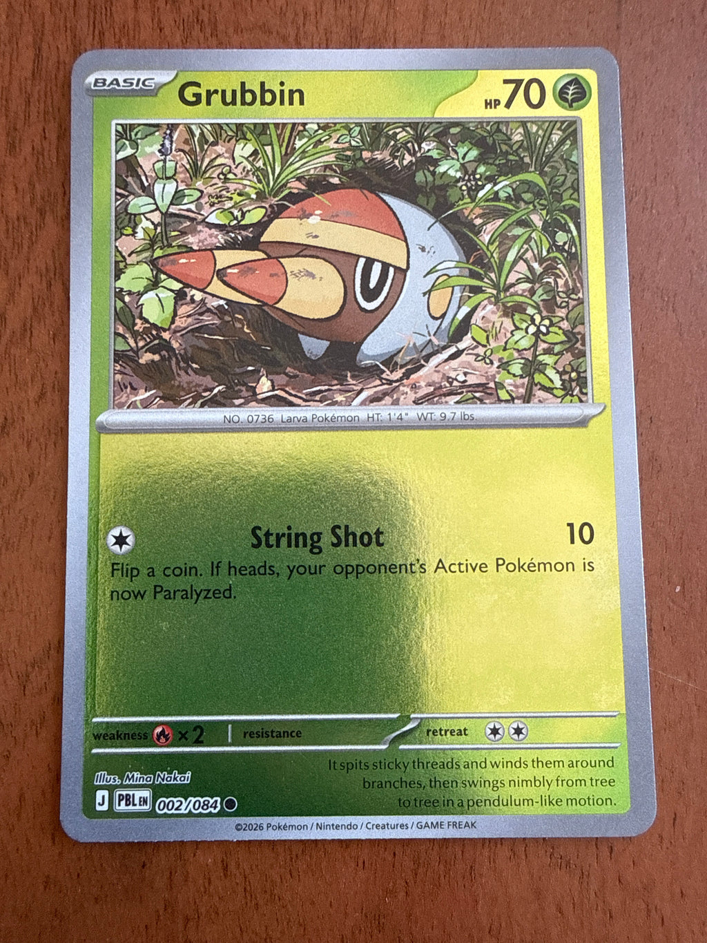 Grubbin - Pitch Black - 002/084 - Near Mint