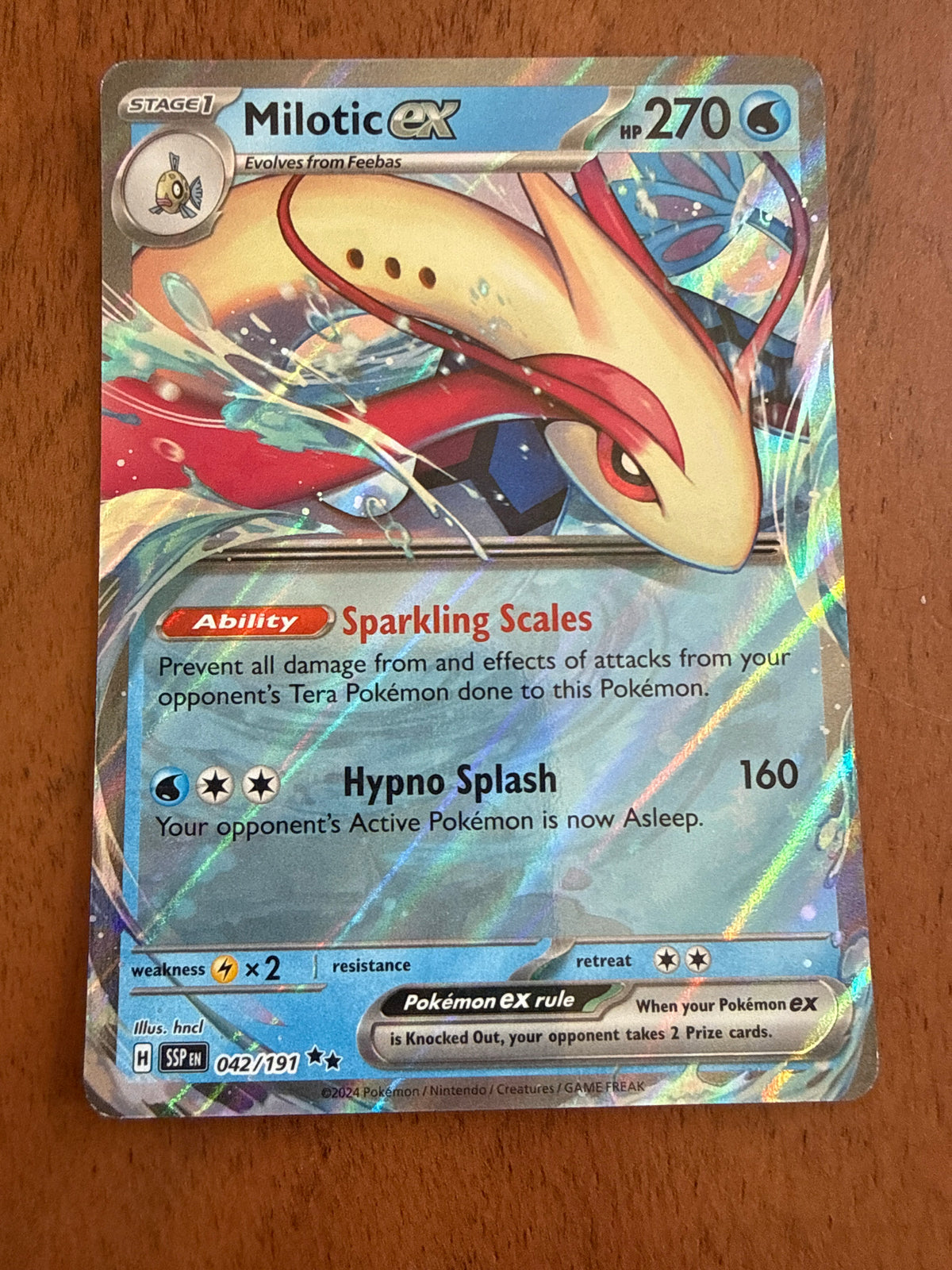 Milotic ex - Surging Sparks - 042/191 - Near Mint