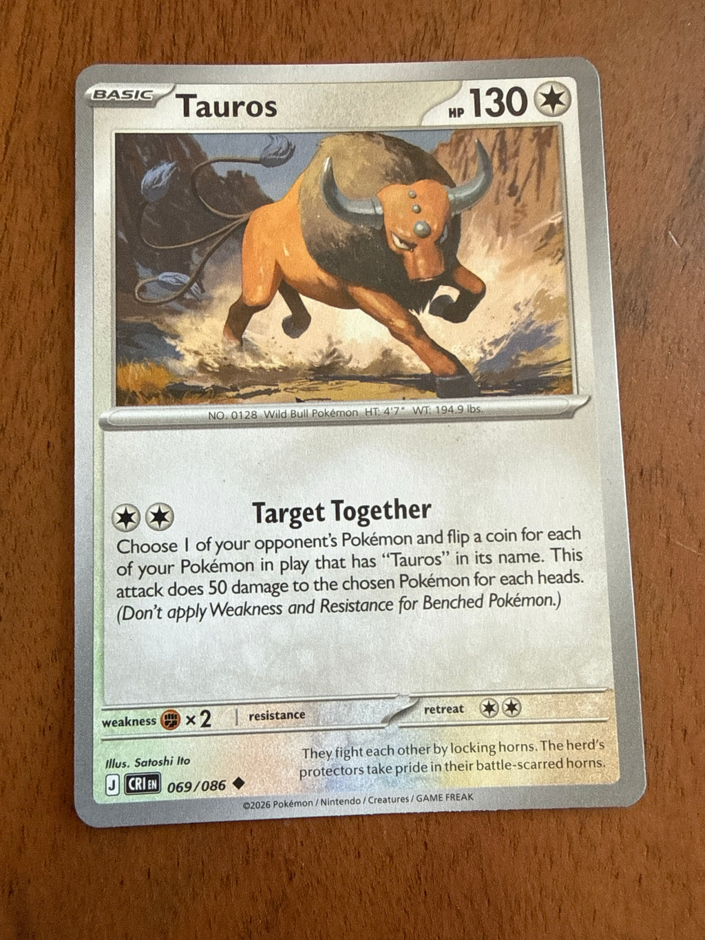 Tauros - Chaos Rising - 069/086 - Near Mint