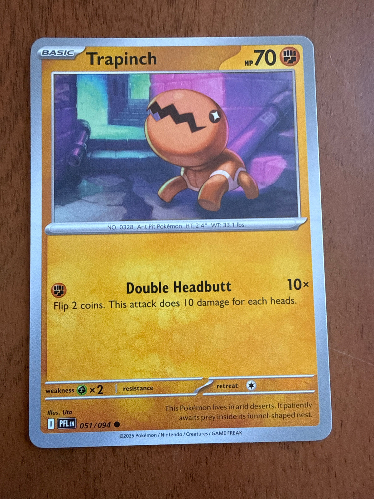 Trapinch - Phantasmal Flames - 051/094 - Near Mint